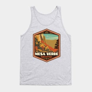 Mesa Verde National Park Vintage WPA Style National Parks Art Tank Top